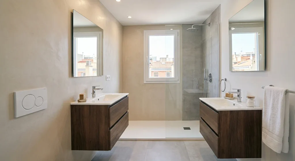 microcemento en baños